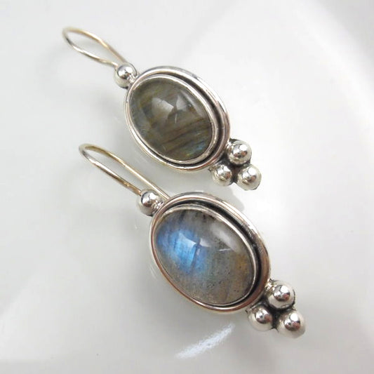 Sterling Silver Labradorite Dangle Earrings