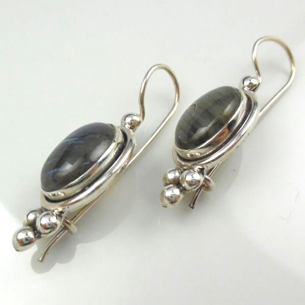 Sterling Silver Labradorite Dangle Earrings